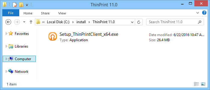 thinprint client install